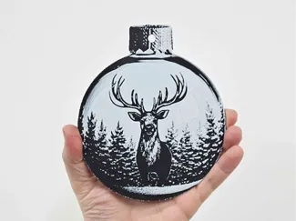 Reindeer christmas bauble
