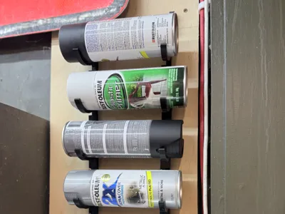 Wall Mounted Spray Can Holder Horizontal Mount
