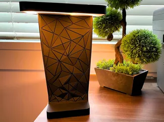 Geometric Glow: Futuristic LED Desk Lamp