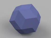 Sphère low poly — triacontaèdre rhombique — photo 1