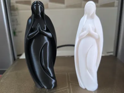 Modern Minimalist Virgin Mary Statue Decor