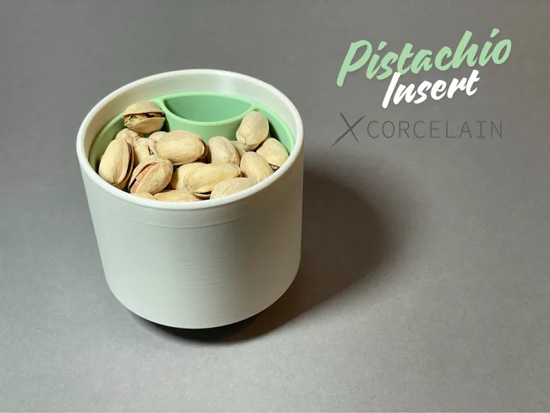 Pistachio insert for corcelain square