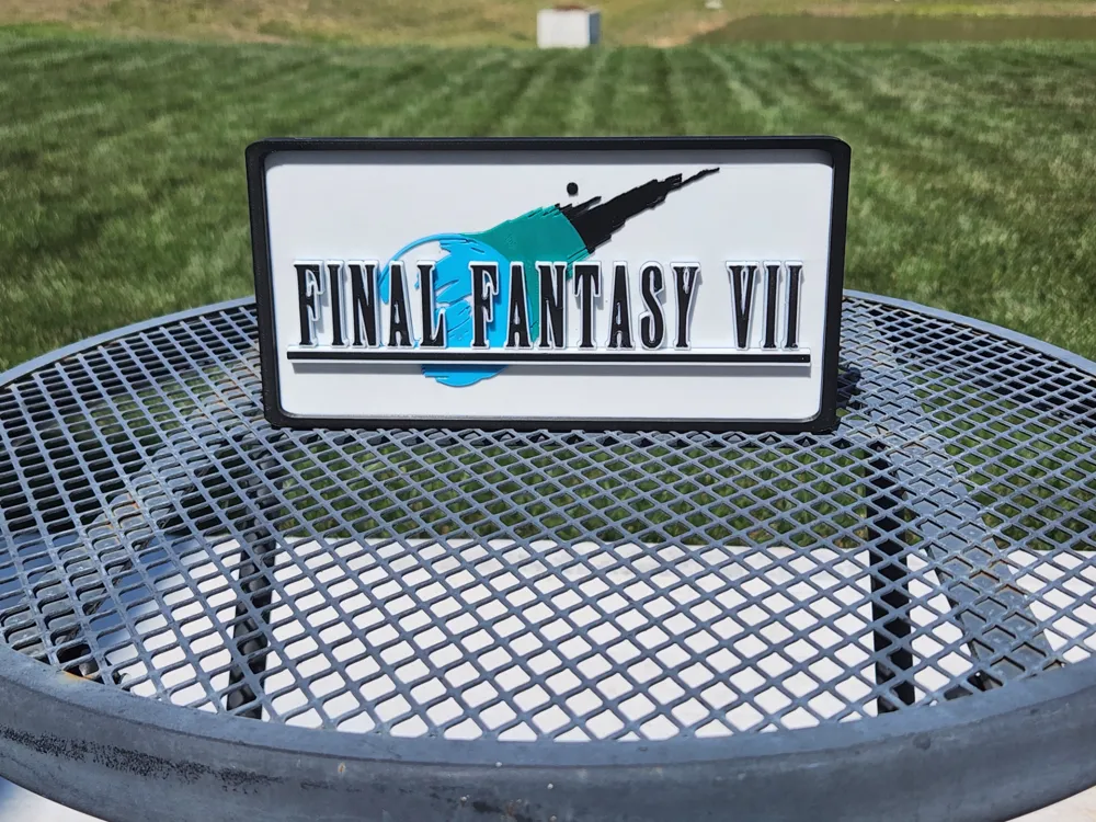 Final Fantasy VII Logo Sign by Slayer3D MakerWorld: Download Free 3D Models