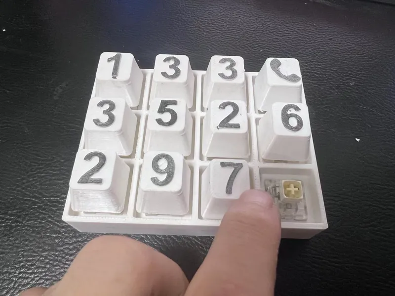 键盘挪车号码牌