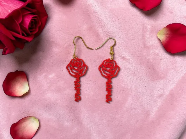 Rose Mom earrings
