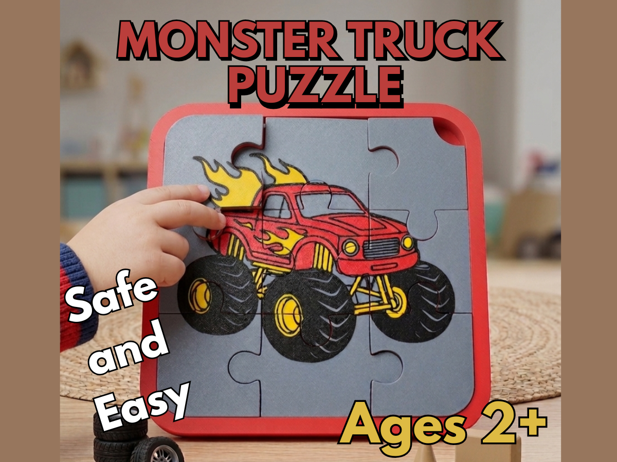 Monster Truck Toddler Puzzle (Ages 2+)