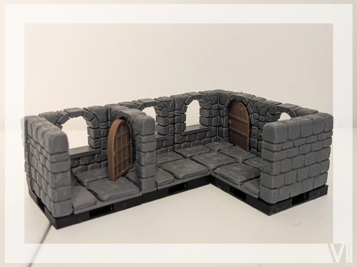 OpenForge 2.0 - Angles avec porte en arche (pierre de donjon)