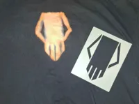 Pochoir crâne Bakugo pour t-shirt — photo 2
