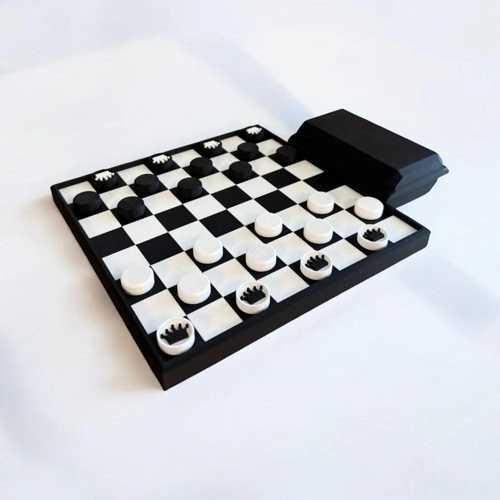 Checkerboard Set with Case by Creat3DWorks - MakerWorld