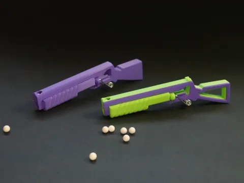 Modelo para impresión 3D: Pump-Action BB Launcher — referencia de MakerWorld