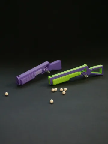 Modelo para impresión 3D: Pump-Action BB Launcher — vista de referencia 2