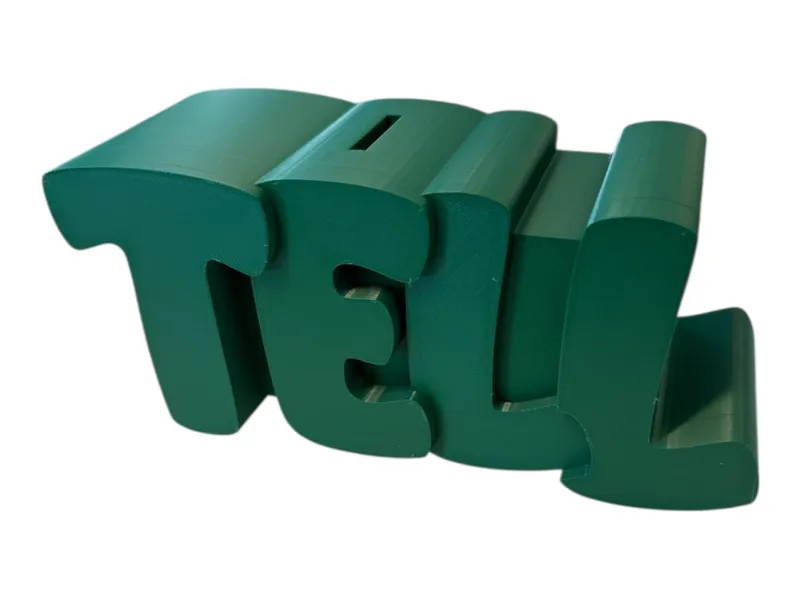 Namesspardose "Tell" mit Deckel und Schlüssel