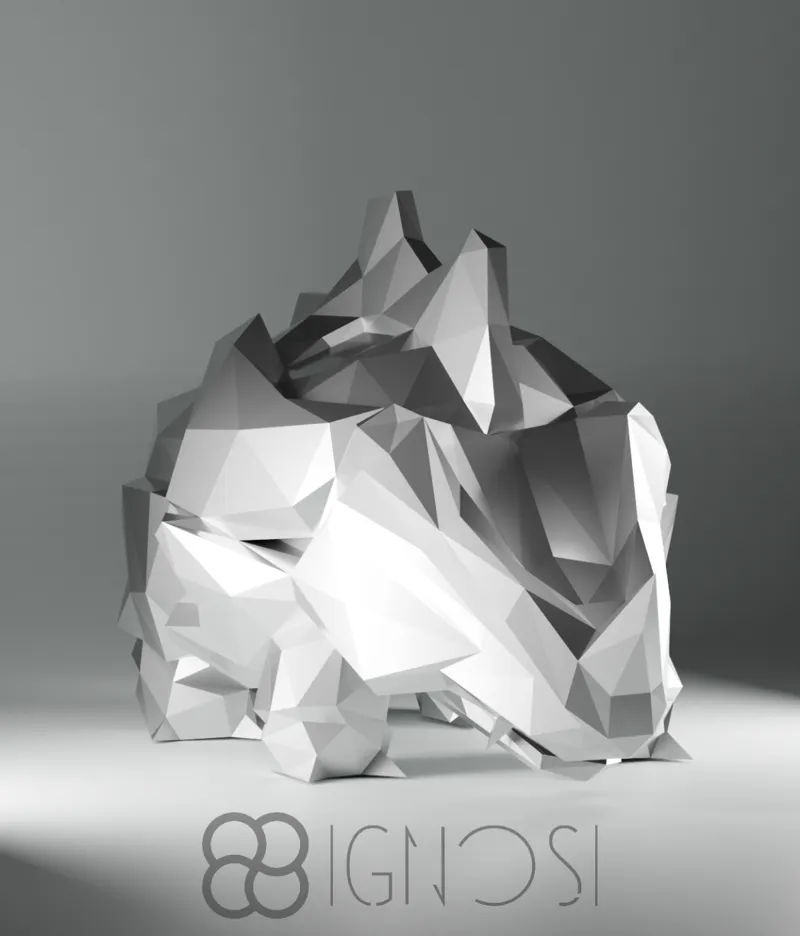 (#111) Rhyhorn Low Poly