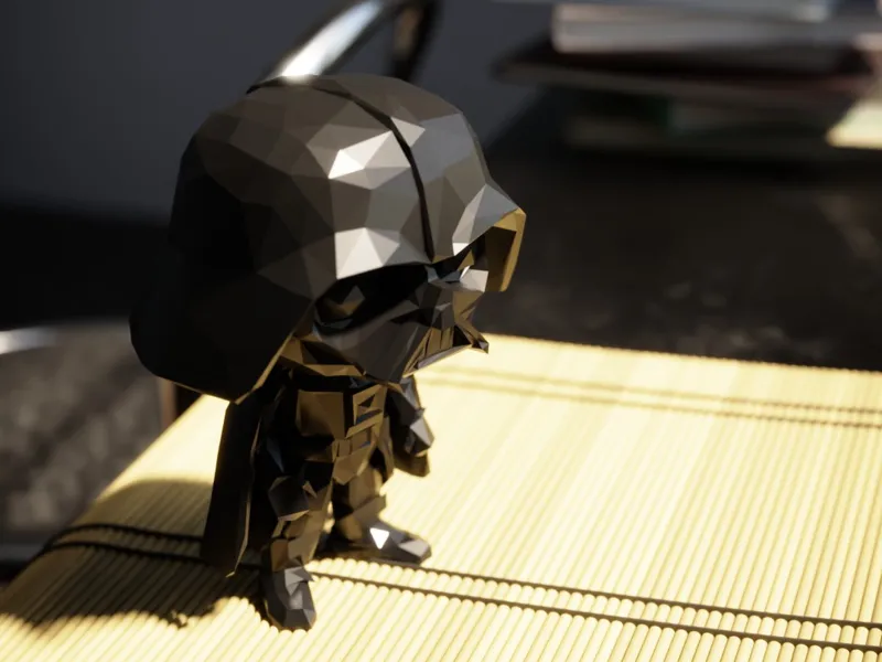 Darth Vader Funko Lowpoly
