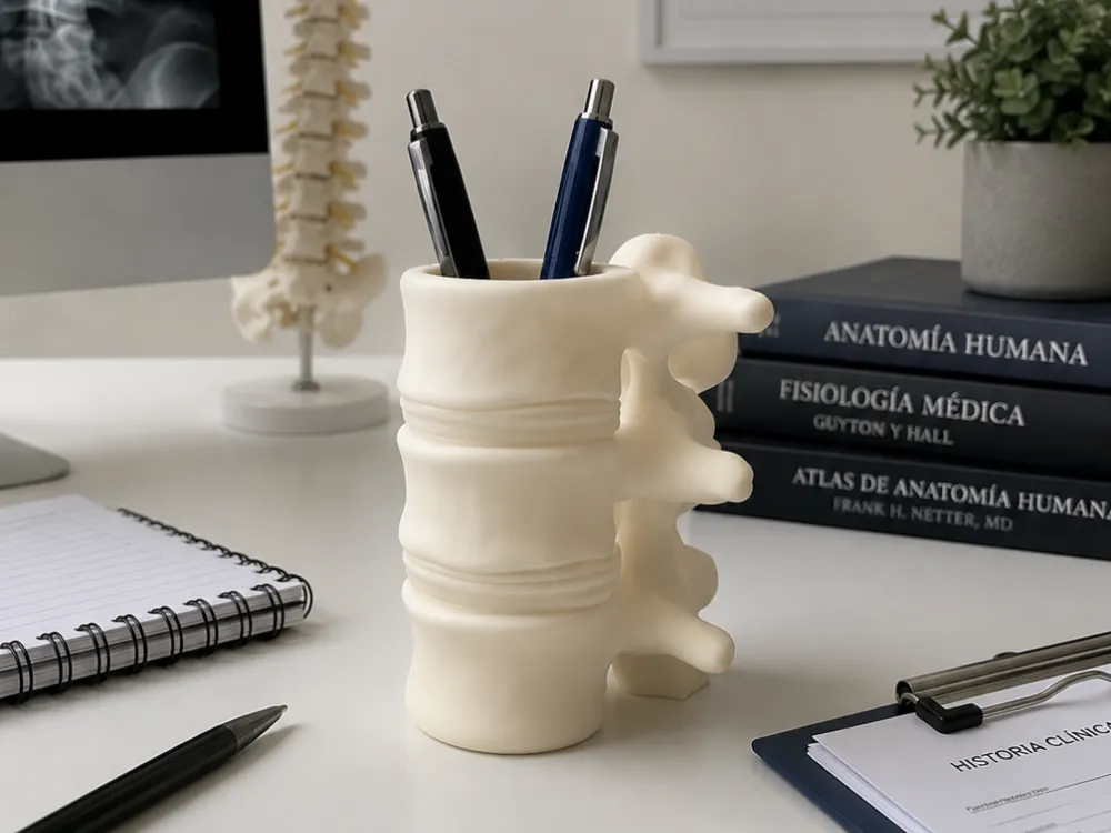 Jarrón decorativo: Jarrón de Columna Vertebral. Referencia del modelo original.