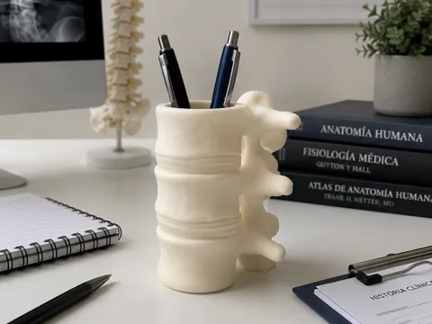 Jarrón decorativo: Jarrón de Columna Vertebral — referencia de MakerWorld