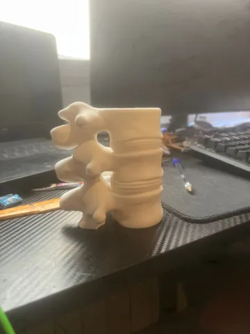 Jarrón decorativo: Jarrón de Columna Vertebral — vista de referencia 4
