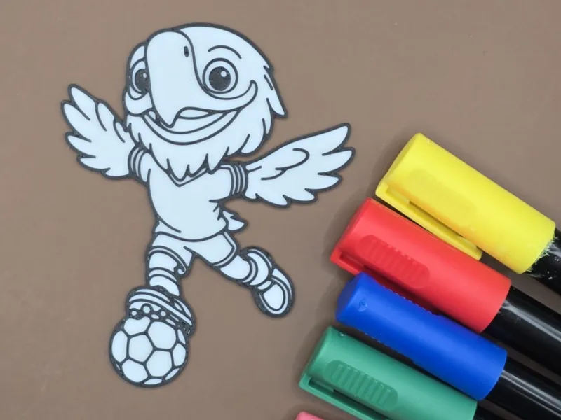 Skywing Soccer Champion Coloring Page