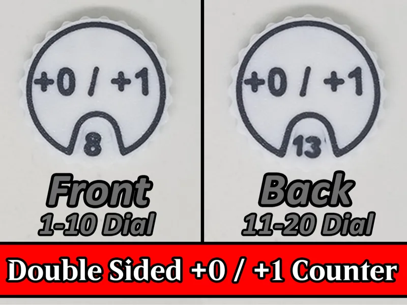 MTG +0/+1 Counter - Double Sided 1-20 Dial