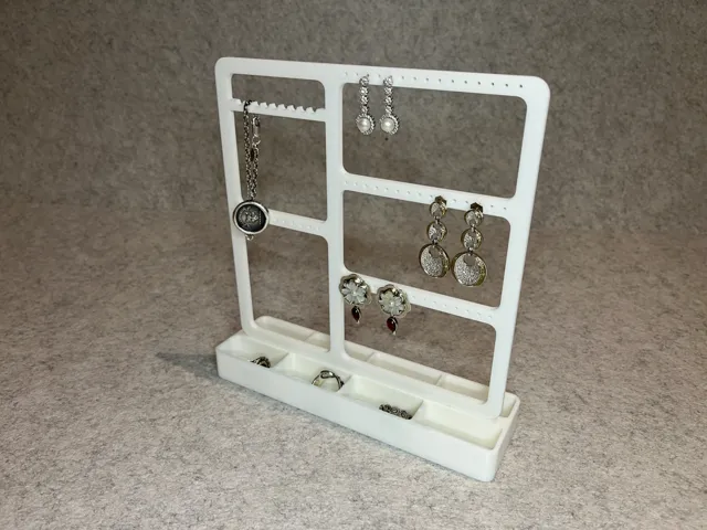 Jewelry stand organiser for earrings, rings