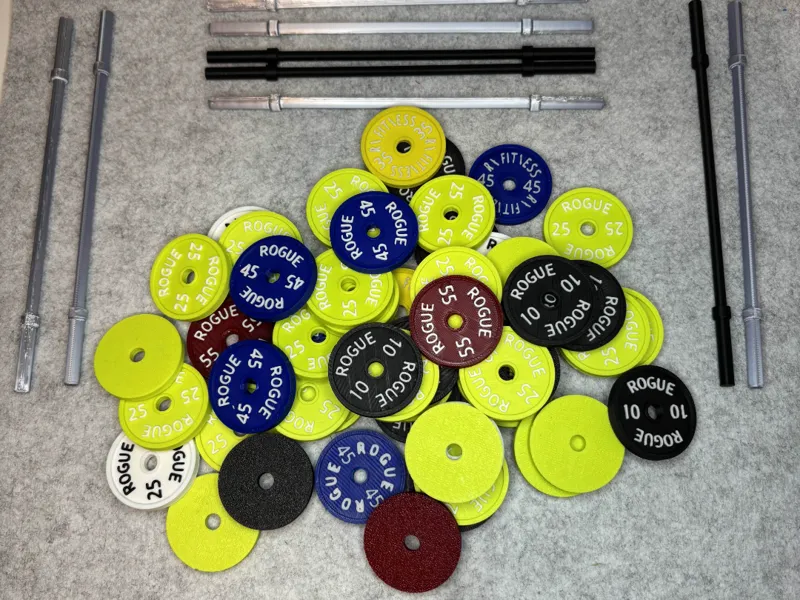 Mini Barbell & Weight Plate Set