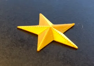 Dekor Stern spitzig
