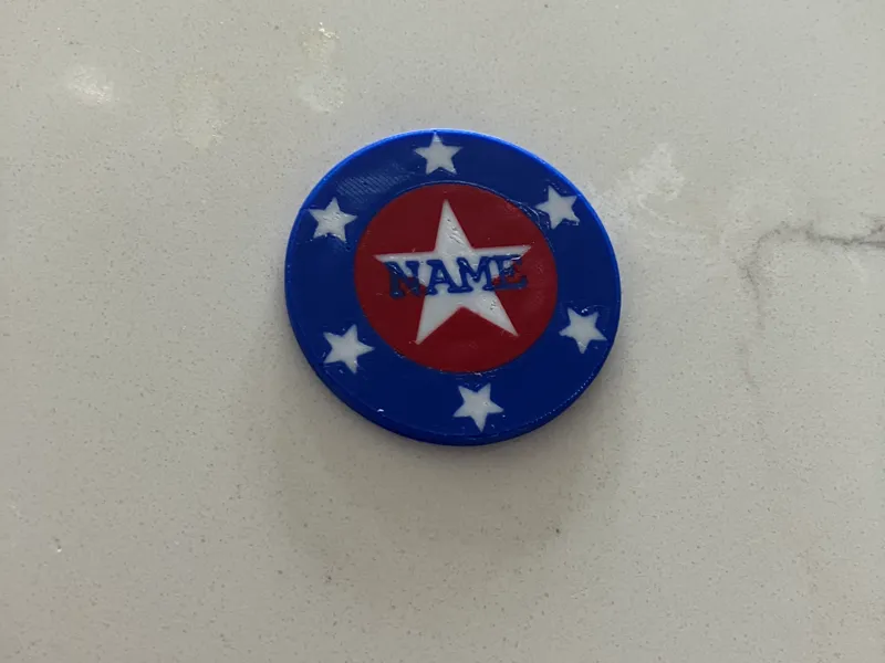 Personalized Star Poker Chip