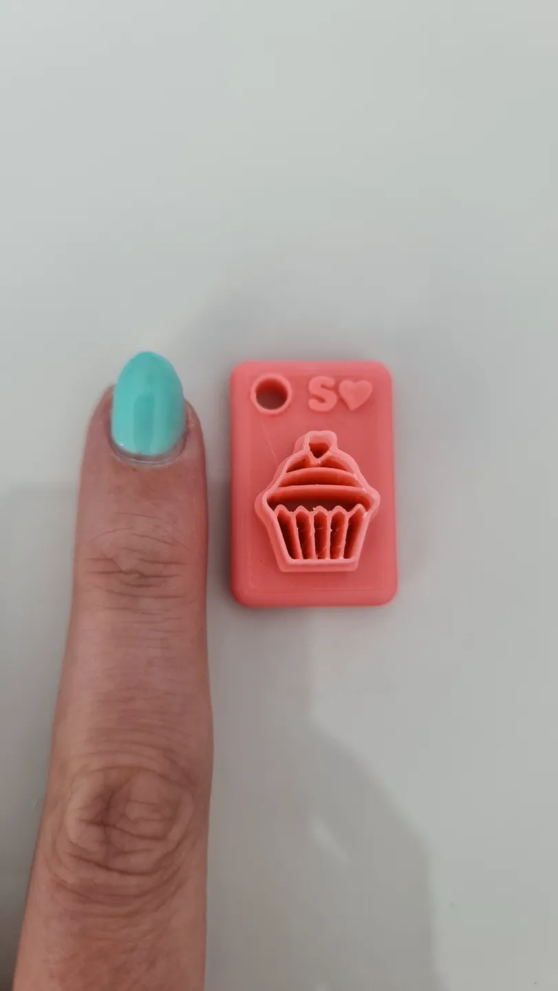 Polymer Clay Earring Cutter – Heart Top Cupcake view 2