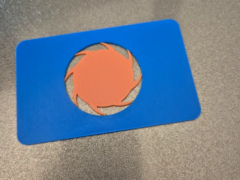 only 1 mm thin, credit card-sized fidget toy.