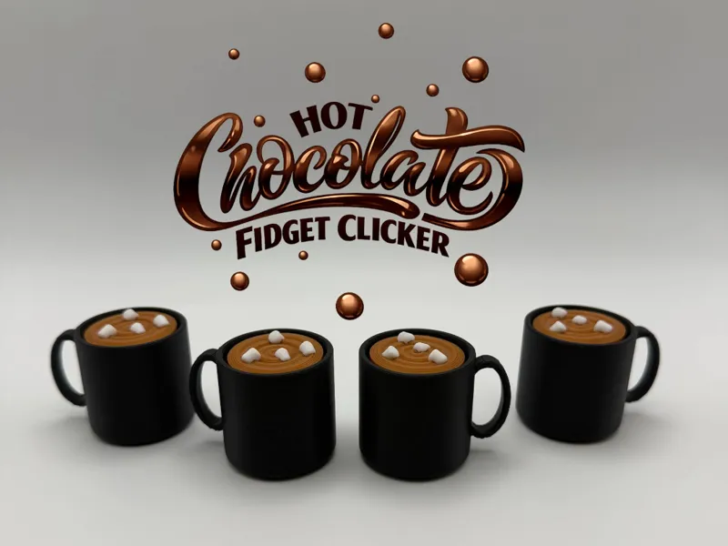 Hot Chocolate Fidget Clicker (with Marshmellows)