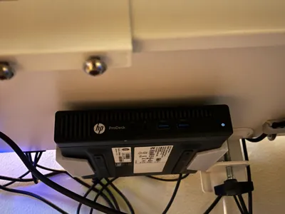 Under desk mount - Horizontal device mount