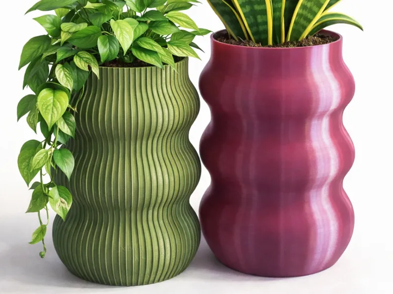 Wave Planter — 3D Printed Planter