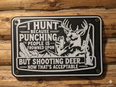 funny hunting sign