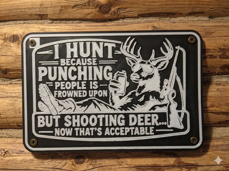 funny hunting sign