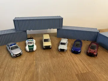 Escenografía en miniatura: police pullbar 1/64 scale car diorama offroad — vista de referencia 5