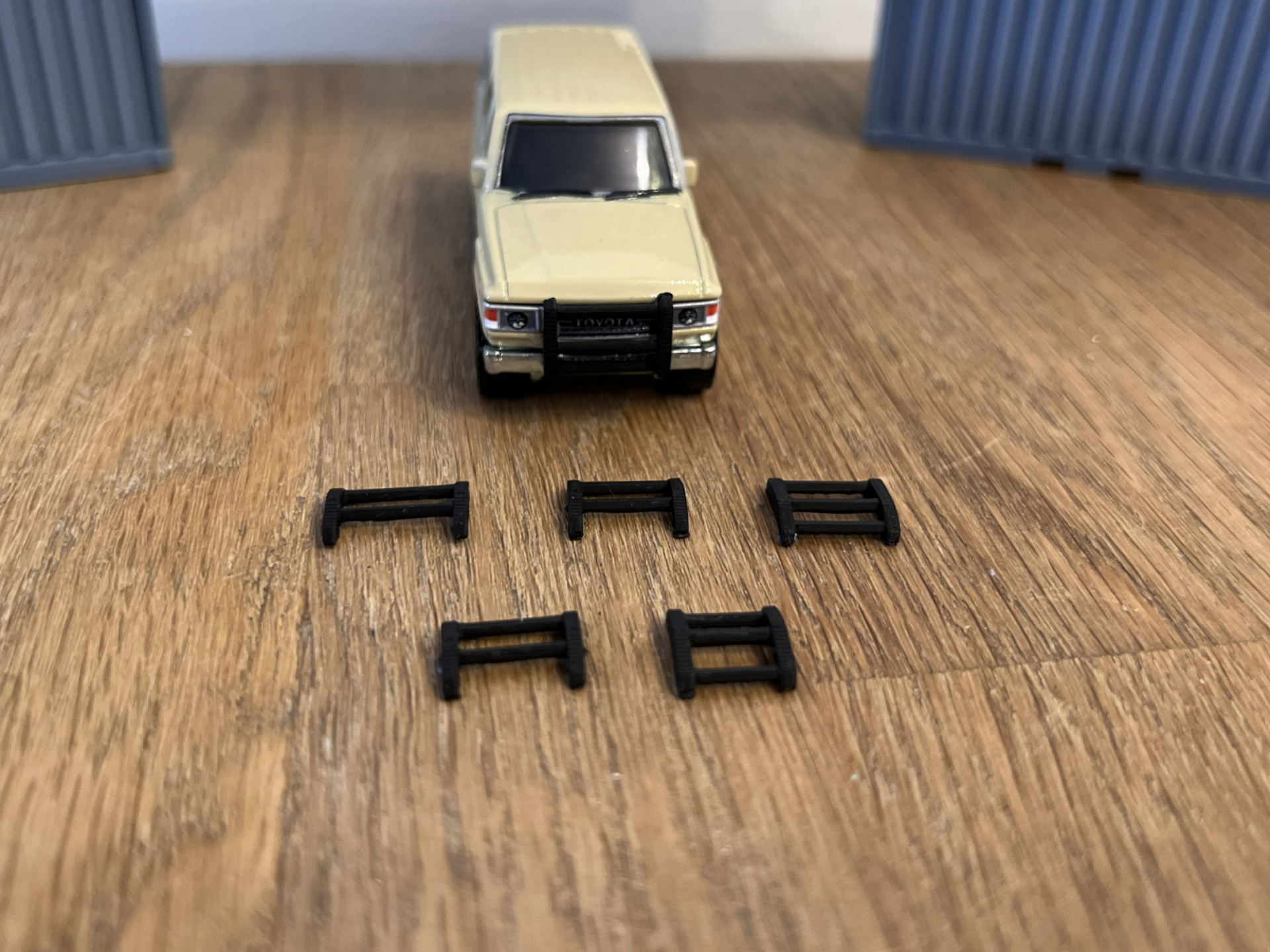 police pullbar 1/64 scale car diorama offroad 3D model