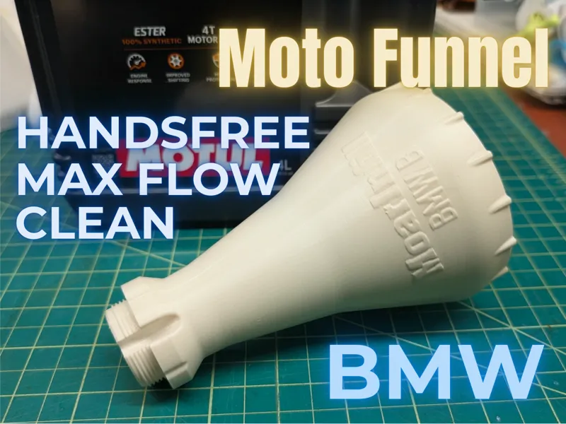 BMW Motorrad Oil Funnel, Boxer –Thread-In No Spill