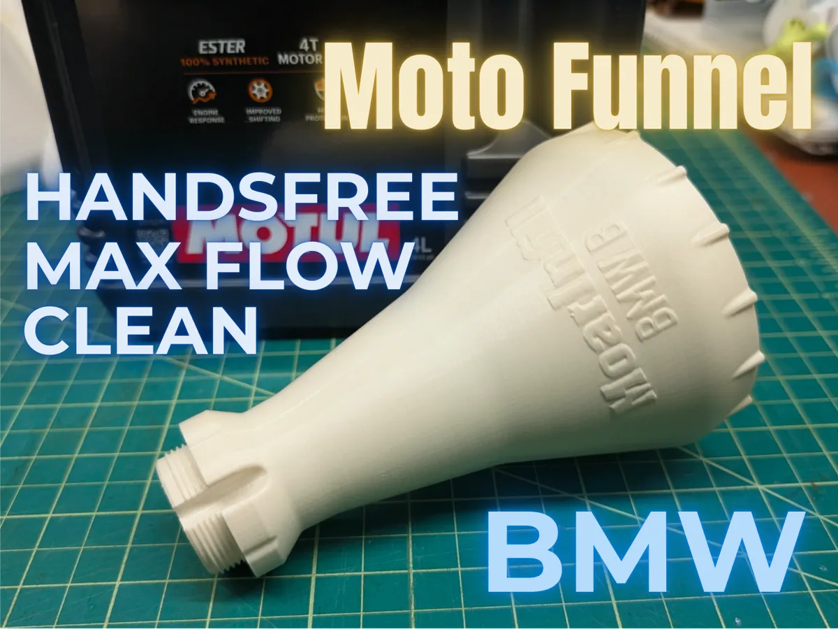 Boxer Threading BMW Motorrad Oil Funnel, Boxer –Thread-In No Spill - Free 3D Print ...