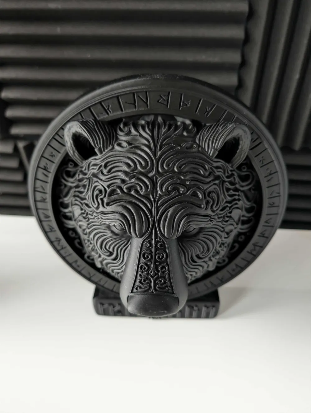 Bear Head Wall Relief - Viking Runes by orrca33 MakerWorld: Download ...