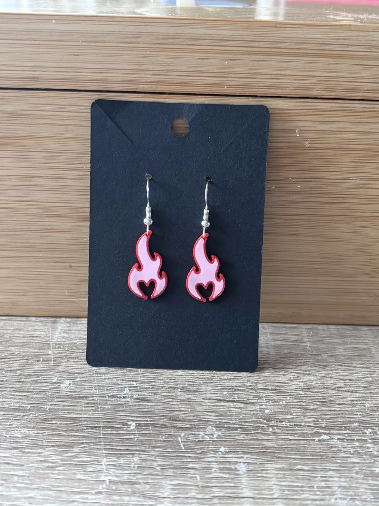 Flame Heart Earring view 4