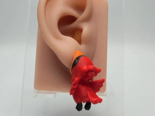 Baby Cardinal Chomper Earrings