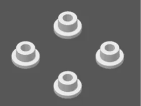 Replacement rubber feet for Oscillating Sander