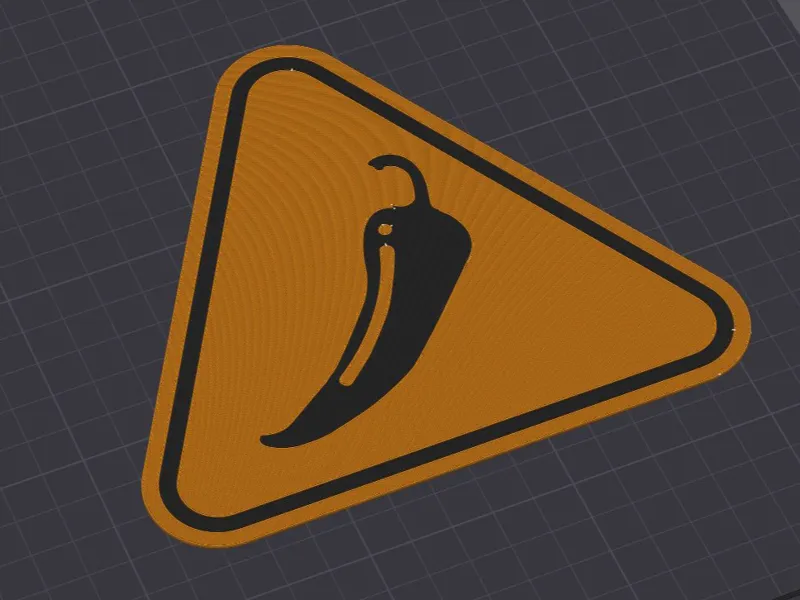 Warning Chilli sign