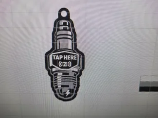 spark plug nfc keychain 