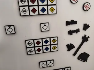 Taktische Zeichen und Symbole Feuerwehr Magneten