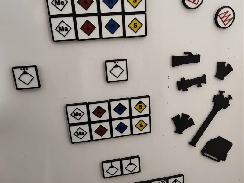 Taktische Zeichen und Symbole Feuerwehr Magneten