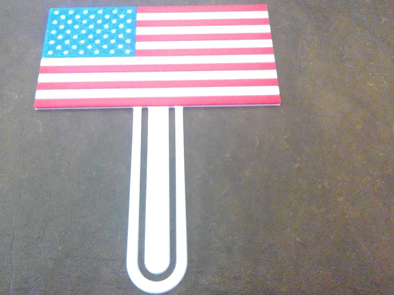 American Flag Bookmark