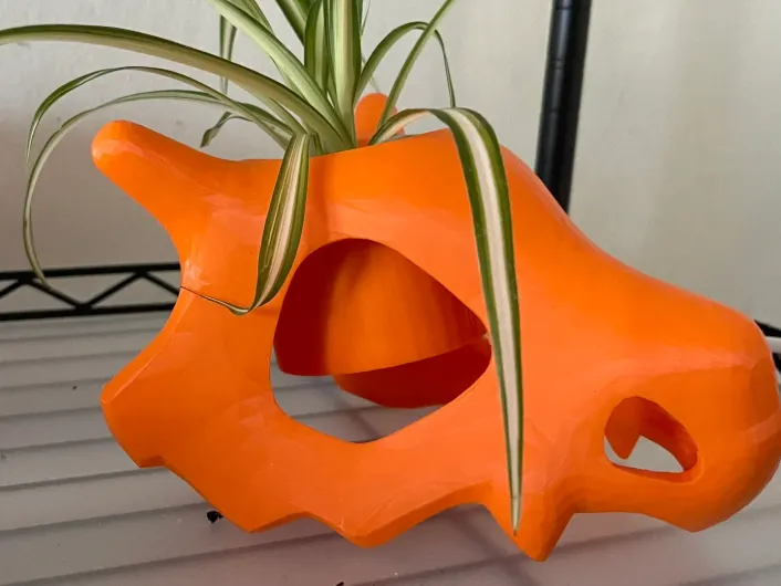 Cubone Skull Planter