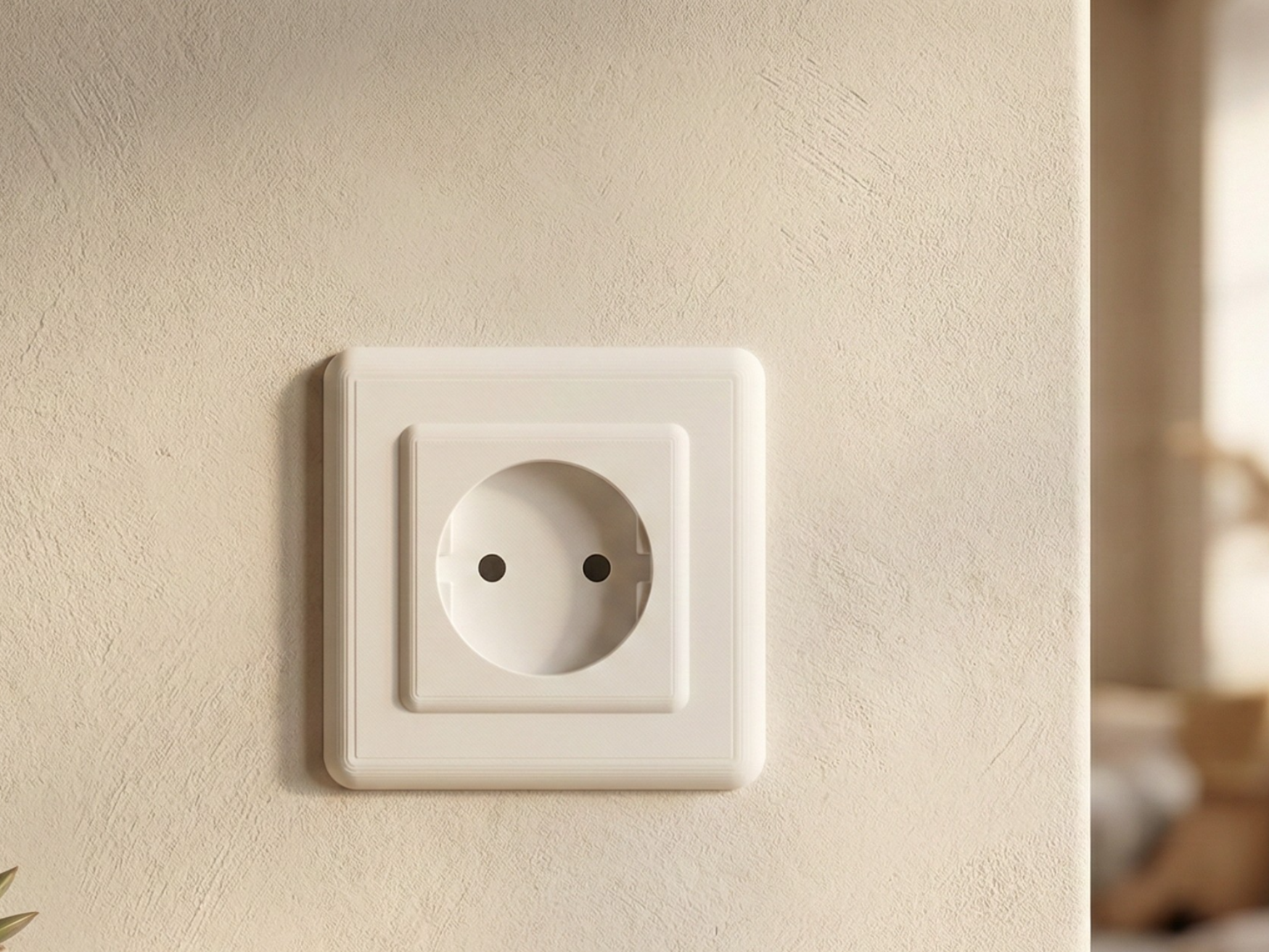 Fake EU Wall Socket – Prank-Ready & Print-Friendly