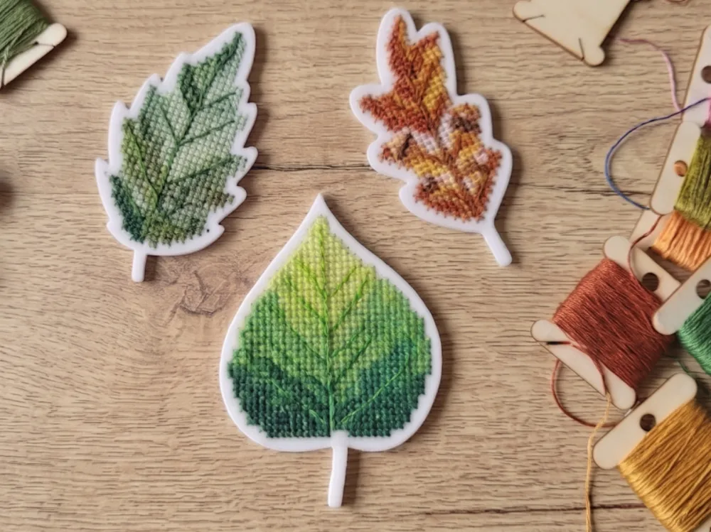 Accesorio para boquillas: Cross Stitch Leaf Blanks – Botanical Autumn Set. Referencia del modelo original.